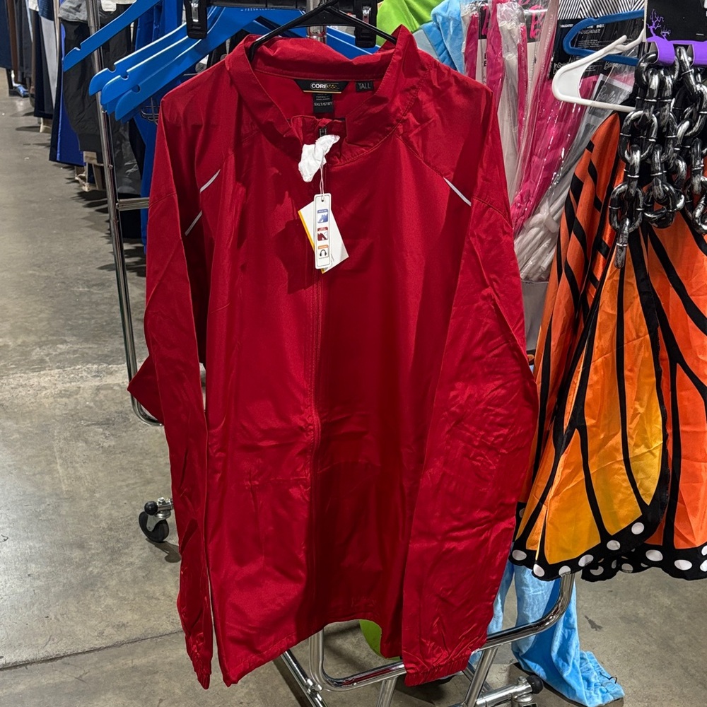 Men's Red Windbreaker Jacket